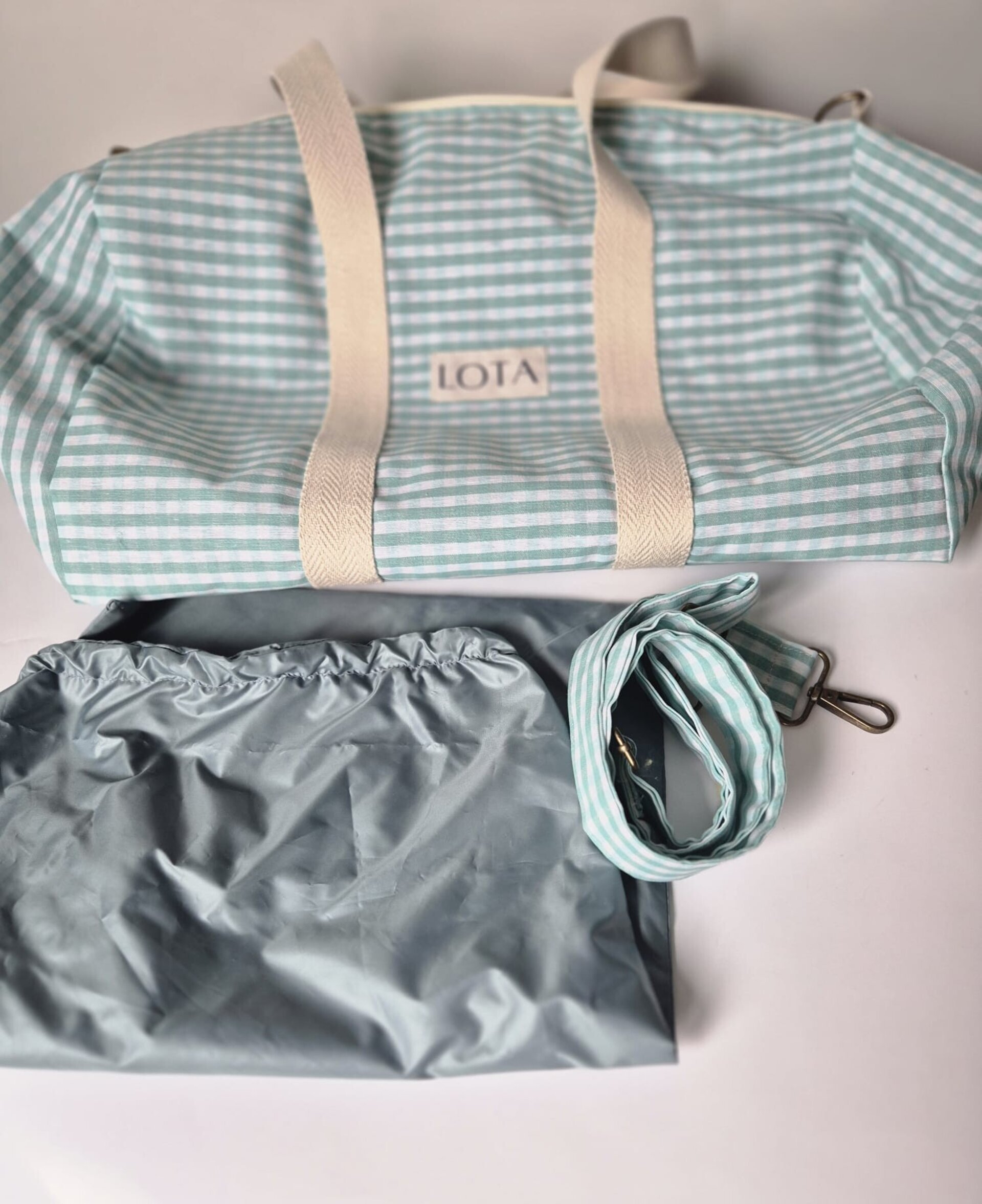 Kids Vichy Mini Mint + Talega - 5