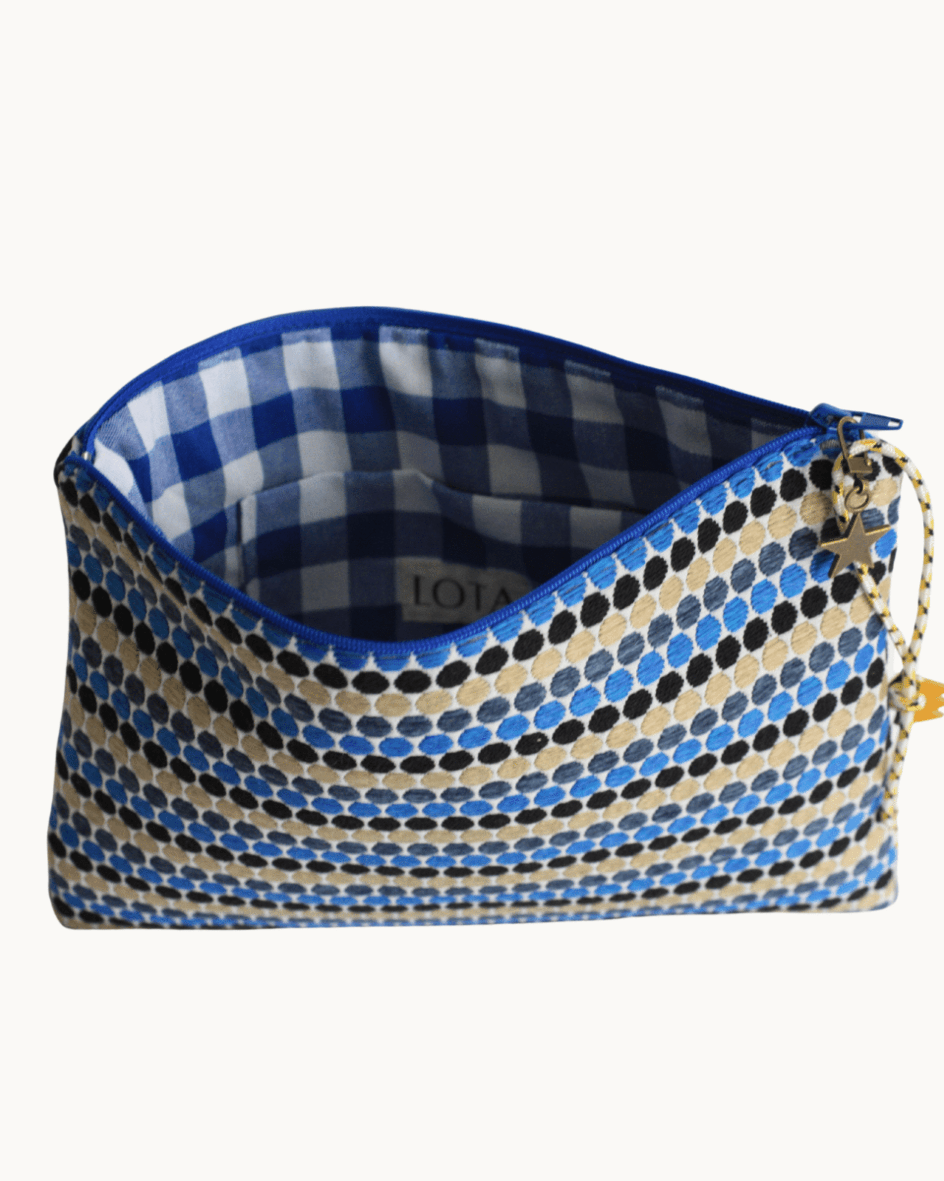 Lota Clutch Topos Azules - 2